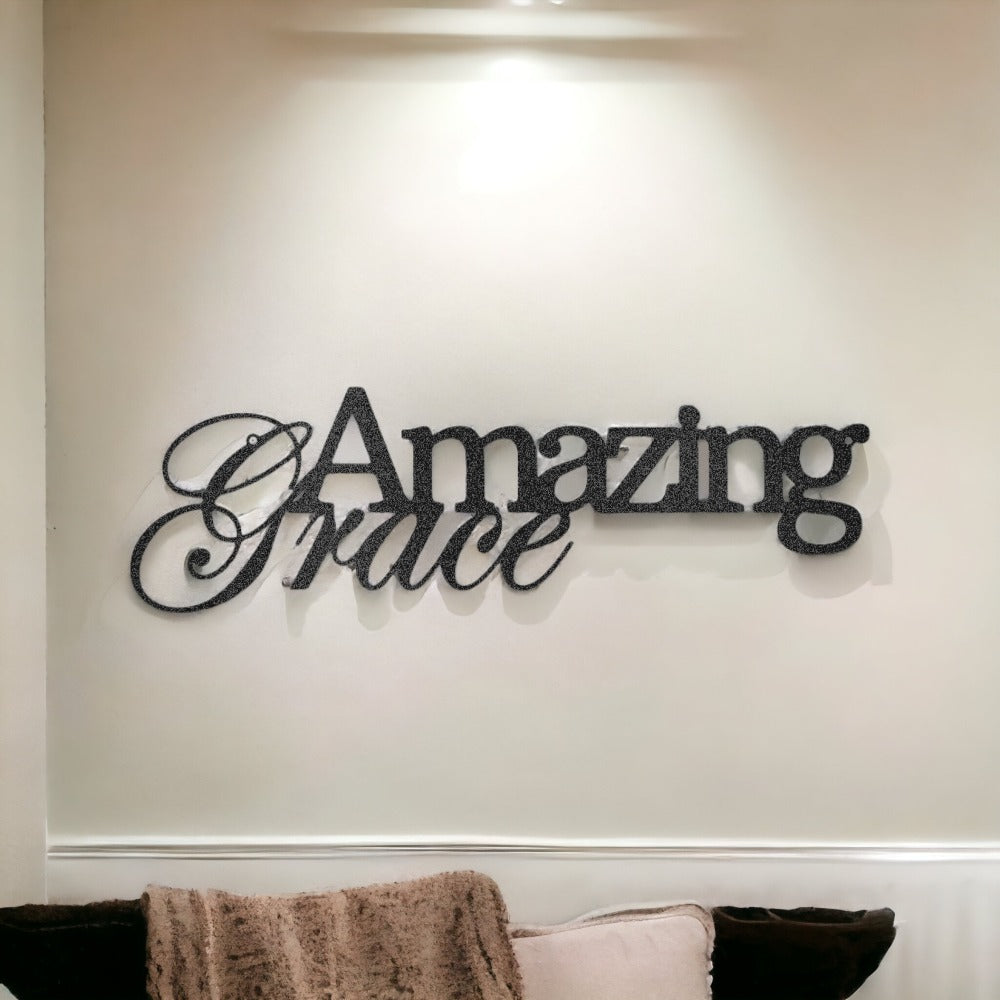 Amazing Grace Inspiring Metal Wall Art