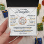 To My Daughter from Mom | Love Knot Necklace | Someday when the pages of my life end...