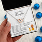 To My Beautiful Daughter from Dad | I'm Proud to be Your Father | Interlocking Hearts Necklace