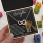 To My Daughter from Dad | Interlocking Hearts Necklace | Never Forget that I love you. I hope you believe in yourself as much as I believe in you.