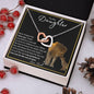 To My Daughter from Dad | Interlocking Hearts Necklace | Never Forget that I love you. I hope you believe in yourself as much as I believe in you.