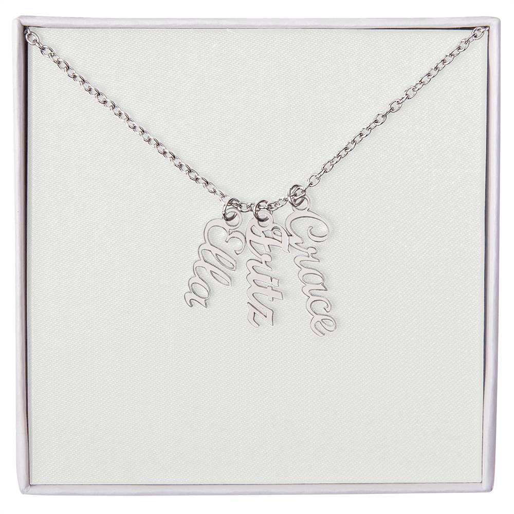 Personalized Vertical Name Necklace