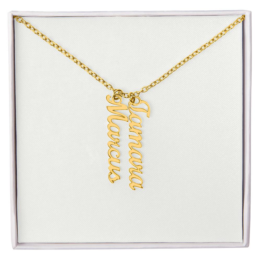 Personalized Vertical Name Necklace