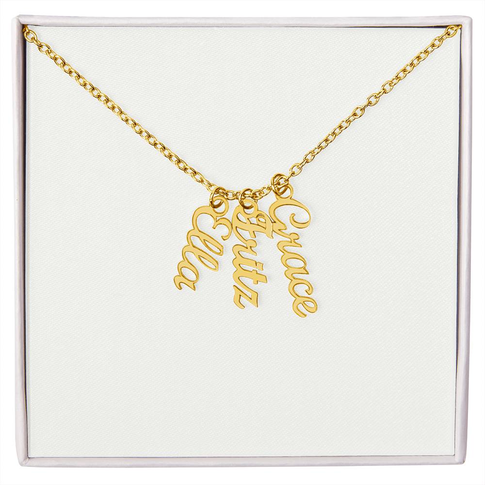Personalized Vertical Name Necklace