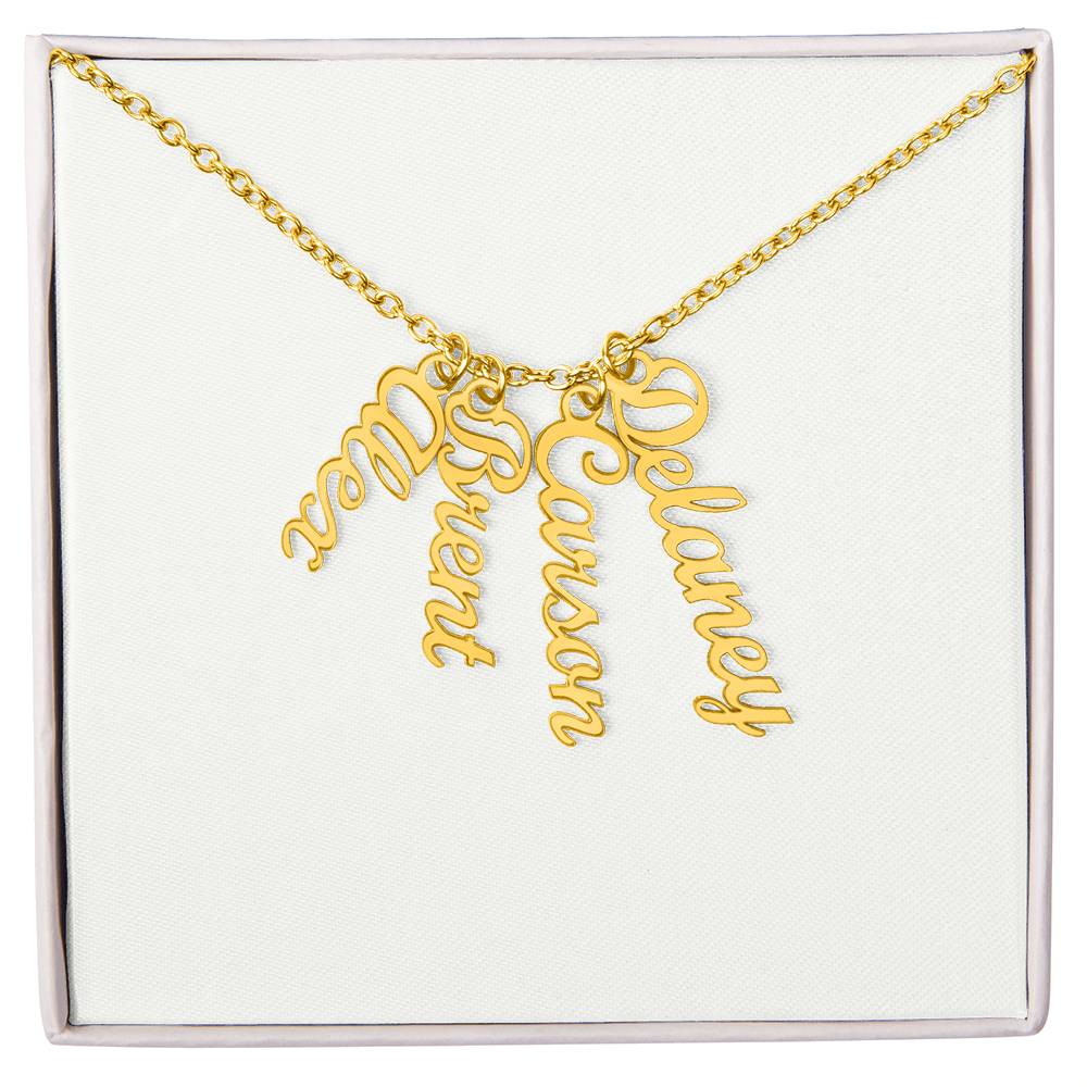 Personalized Vertical Name Necklace