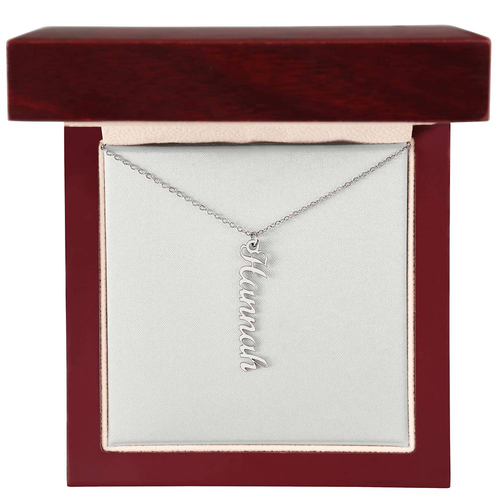 Personalized Vertical Name Necklace