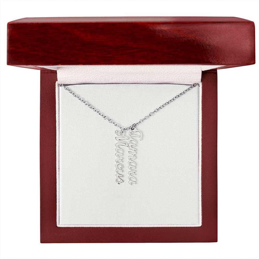 Personalized Vertical Name Necklace