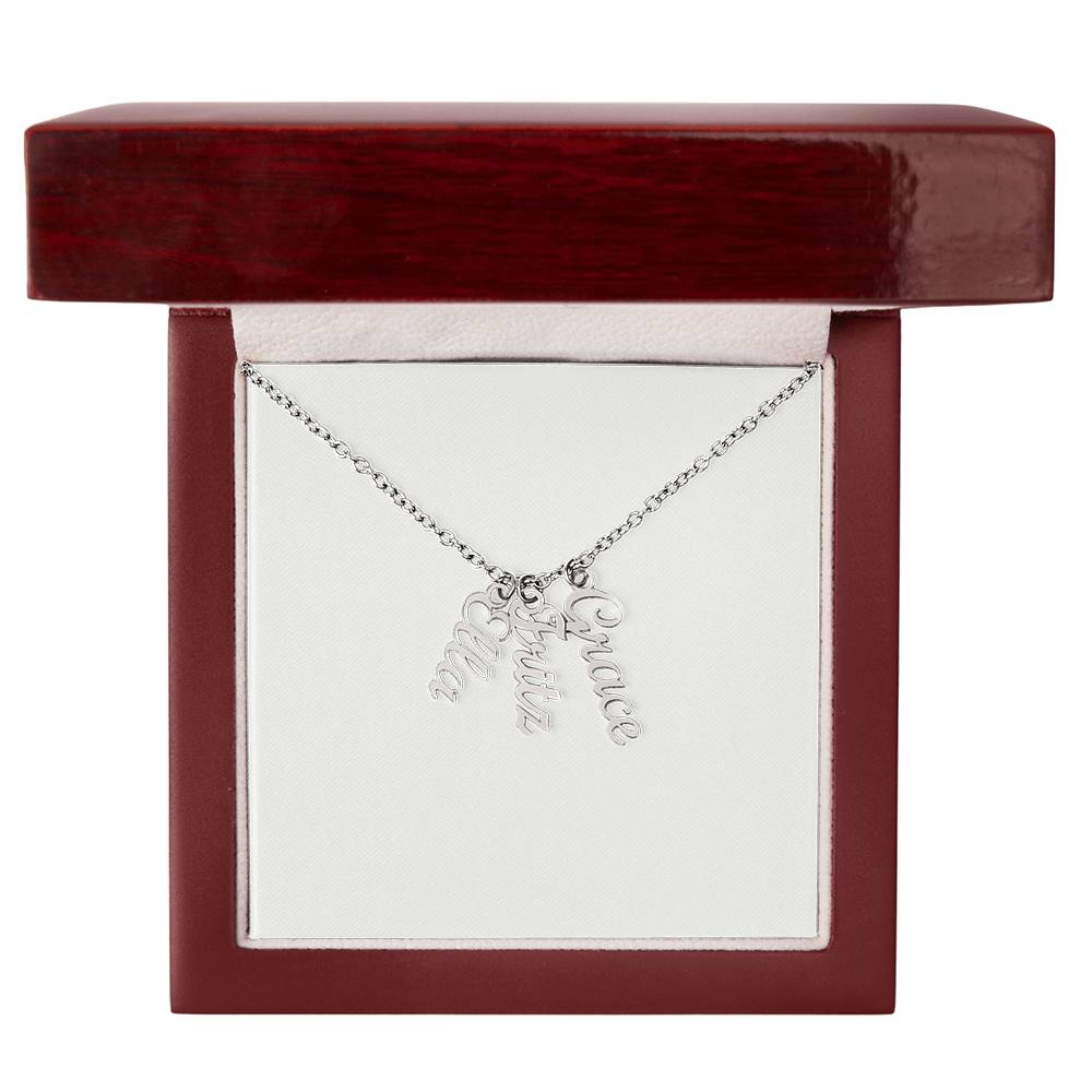 Personalized Vertical Name Necklace