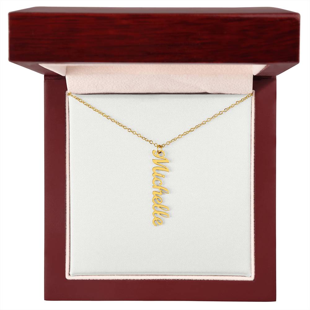 Personalized Vertical Name Necklace