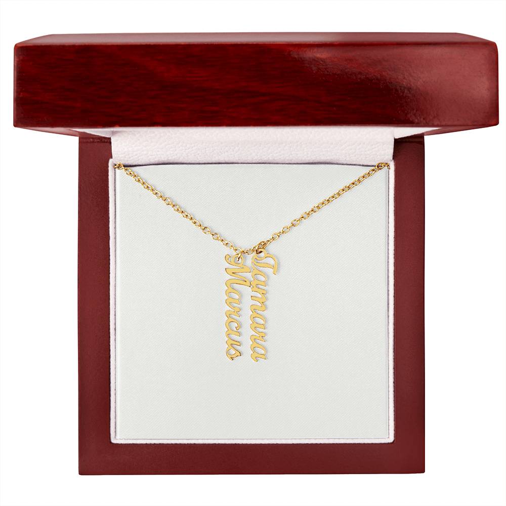 Personalized Vertical Name Necklace