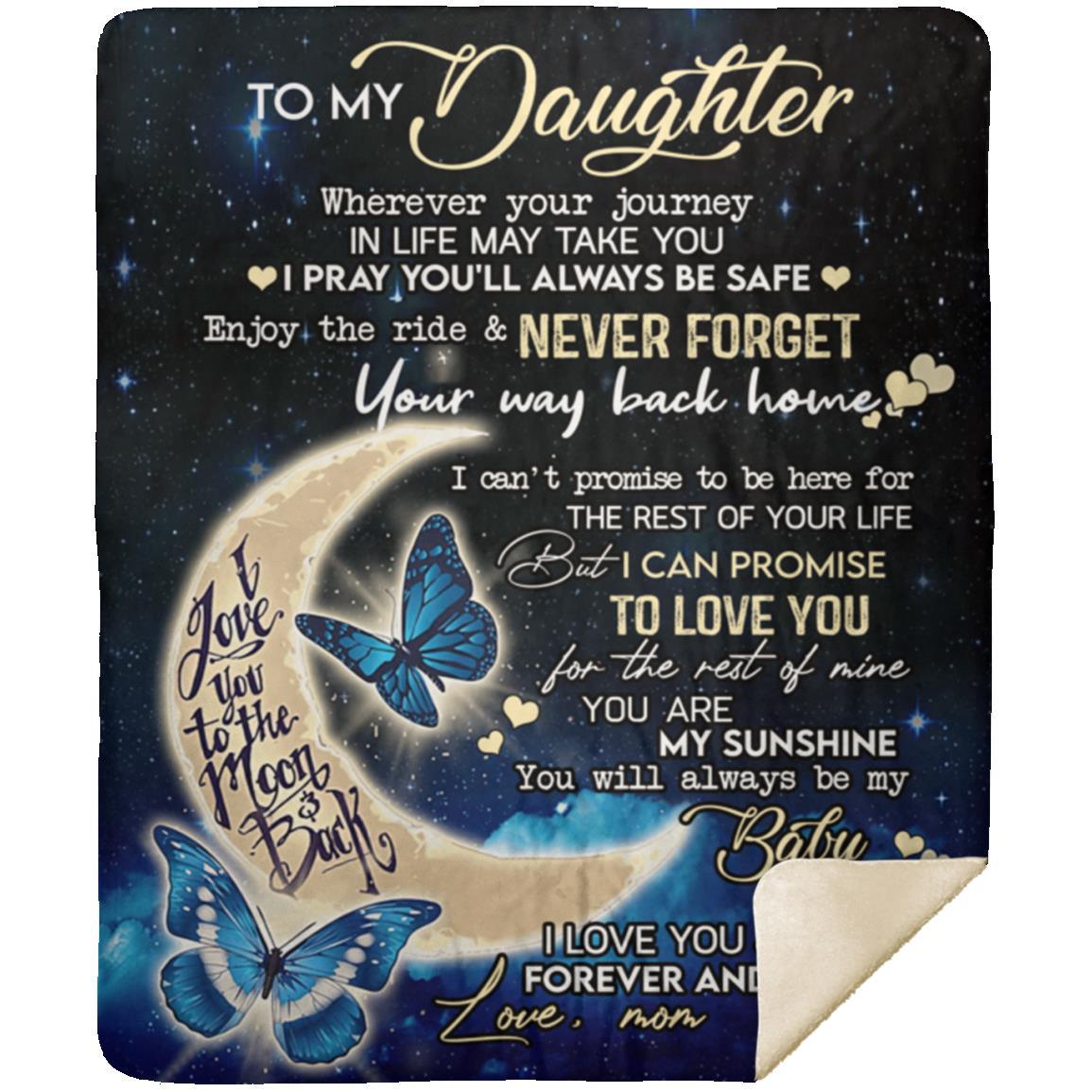 To My Daughter from Mom - Blanket
