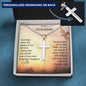 To My Grandson | Personalized Cross Necklace