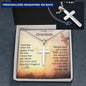 To My Grandson | Personalized Cross Necklace