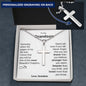 To My Grandson from Grandma | Personalized Cross Necklace