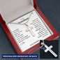 To My Grandson from Grandma | Personalized Cross Necklace