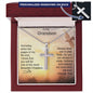 To My Grandson | Personalized Cross Necklace