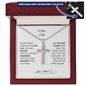 To My Son from Mom | Personalized Cross Necklace