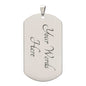 To My Son from Dad | Dog Tag Military Necklace