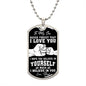 To My Son from Dad | Dog Tag Military Necklace