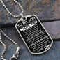 To My Son from Dad | Military Dog Tag Chain | Never Forget How Much I Love You