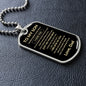 To My Son from Dad | Never Forget How Much I Love You Dog Tag