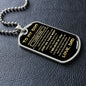 To My Son from Dad | Dog Tag | Never Forget How Much I Love You