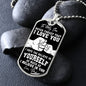 To My Son from Dad | Dog Tag Military Necklace