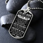To My Son from Dad | Military Dog Tag Chain | Never Forget How Much I Love You