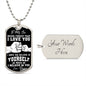 To My Son from Dad | Dog Tag Military Necklace