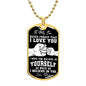 To My Son from Dad | Dog Tag Military Necklace