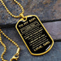 To My Son from Dad | Dog Tag | Never Forget How Much I Love You