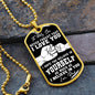 To My Son from Dad | Dog Tag Military Necklace