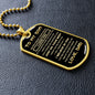 To My Son from Dad | Dog Tag | Never Forget How Much I Love You