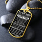 To My Son from Dad | Military Dog Tag Chain | Never Forget How Much I Love You