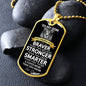 To My Son Love Dad  | You Are Braver than You Believe | Military Dog Tag
