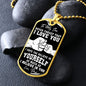 To My Son from Dad | Dog Tag Military Necklace