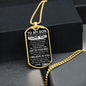 To My Son from Dad | Military Dog Tag Chain | Never Forget How Much I Love You