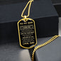 To My Son from Dad | Dog Tag | Never Forget How Much I Love You