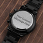 Perfect Gift for Dad, Son, Husband or Grandson - Customizable Engraved Watch