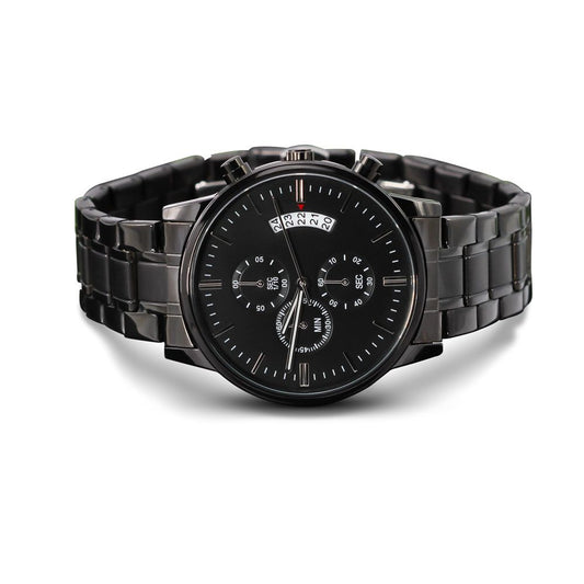 Perfect Gift for Dad, Son, Husband or Grandson - Customizable Engraved Watch