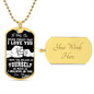 To My Son from Dad | Dog Tag Military Necklace