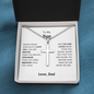 To My Son from Dad | Stainless Cross Necklace w/ Ball Chain