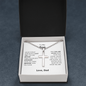 To My Son from Dad | Stainless Cross Necklace w/ Ball Chain