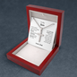 To My Son from Dad | Stainless Cross Necklace w/ Ball Chain