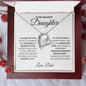 To My Beautiful Daughter from Dad | Forever Love Necklace