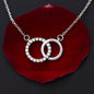 To My Beautiful Mom | Mother & Daughter Forever Linked Together Pair Necklace