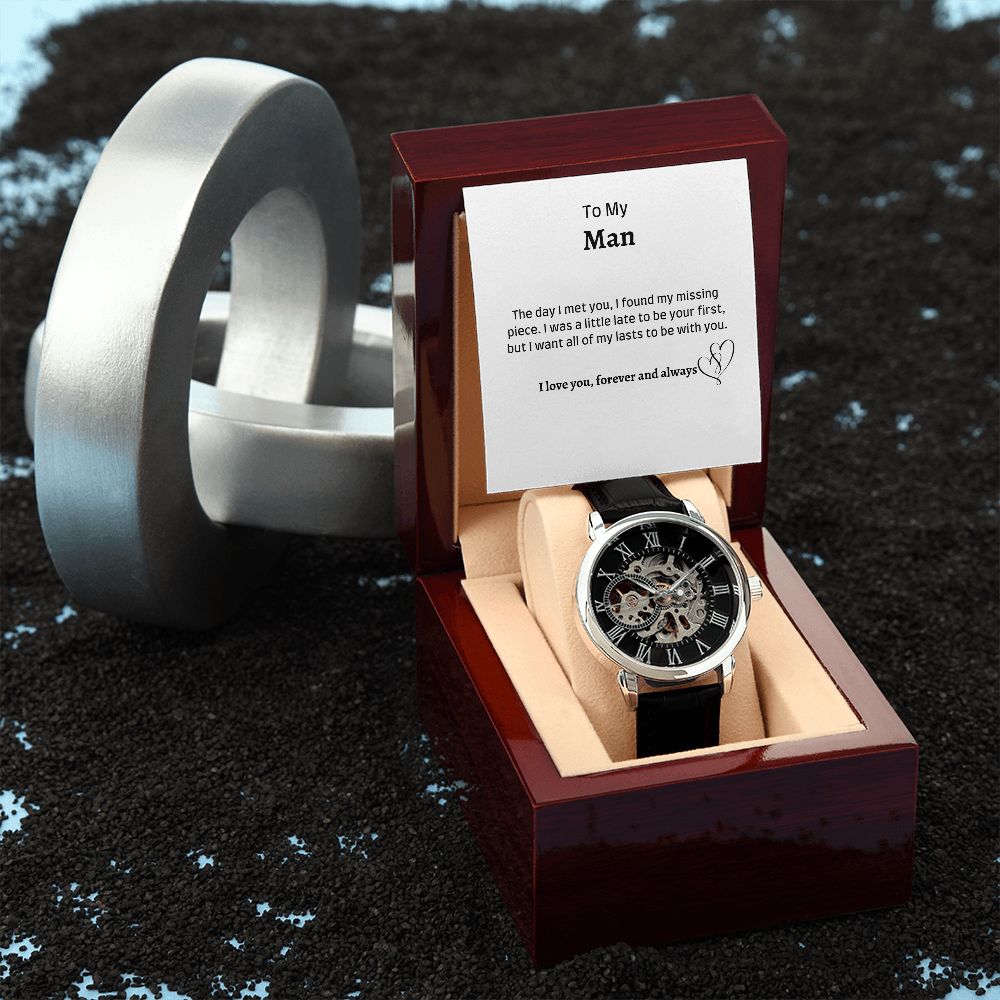 To My Man, Husband, Soulmate, Boyfriend | Men's Openwork Luxury Watch