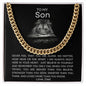To My Son from Dad | Cuban Link Chain