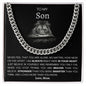 To My Son from Mom | Cuban Link Chain