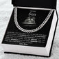 To My Son from Mom | Cuban Link Chain